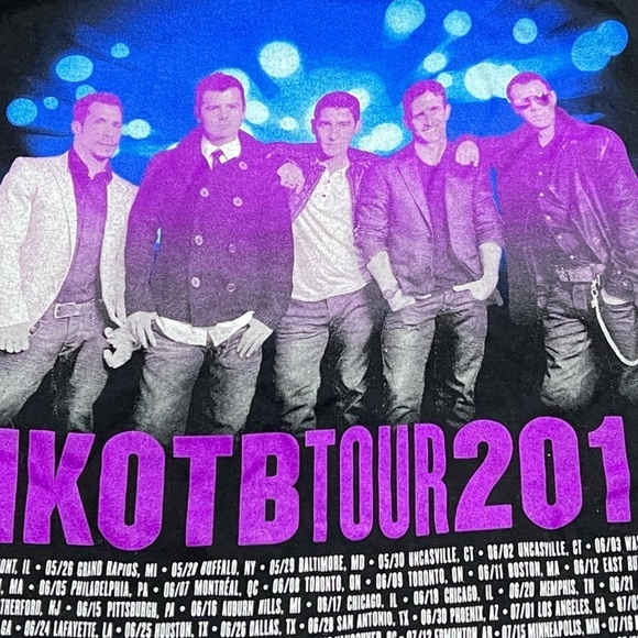 New Kids on the Block 2011 Pop Music Tour Top Tee Tshirt - Picture 7 of 7